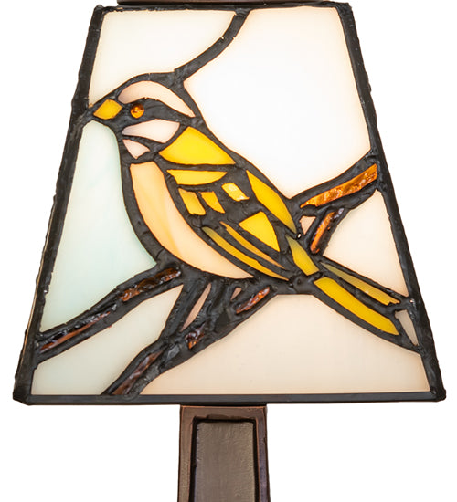 Rustic Cabin Backyard Friends Mini Lamp