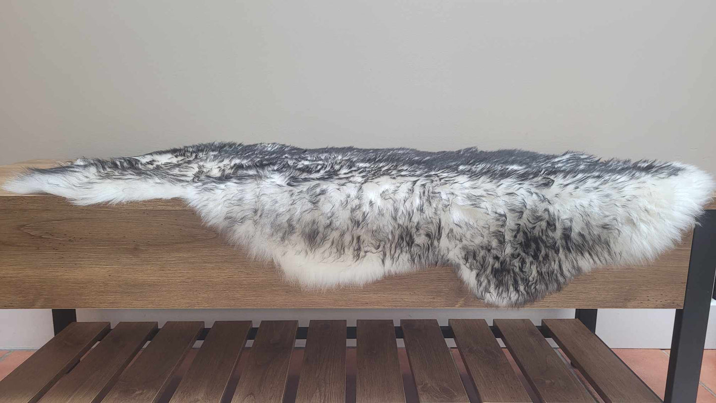 Mouflon Natural Sheepskin Brown Grey