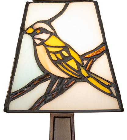 Rustic Cabin Backyard Friends Mini Lamp