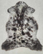soft ethically sourced natural sheepskin rug brown and white
