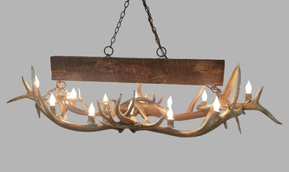 Rustic Deer Antler Lamp Chandelier