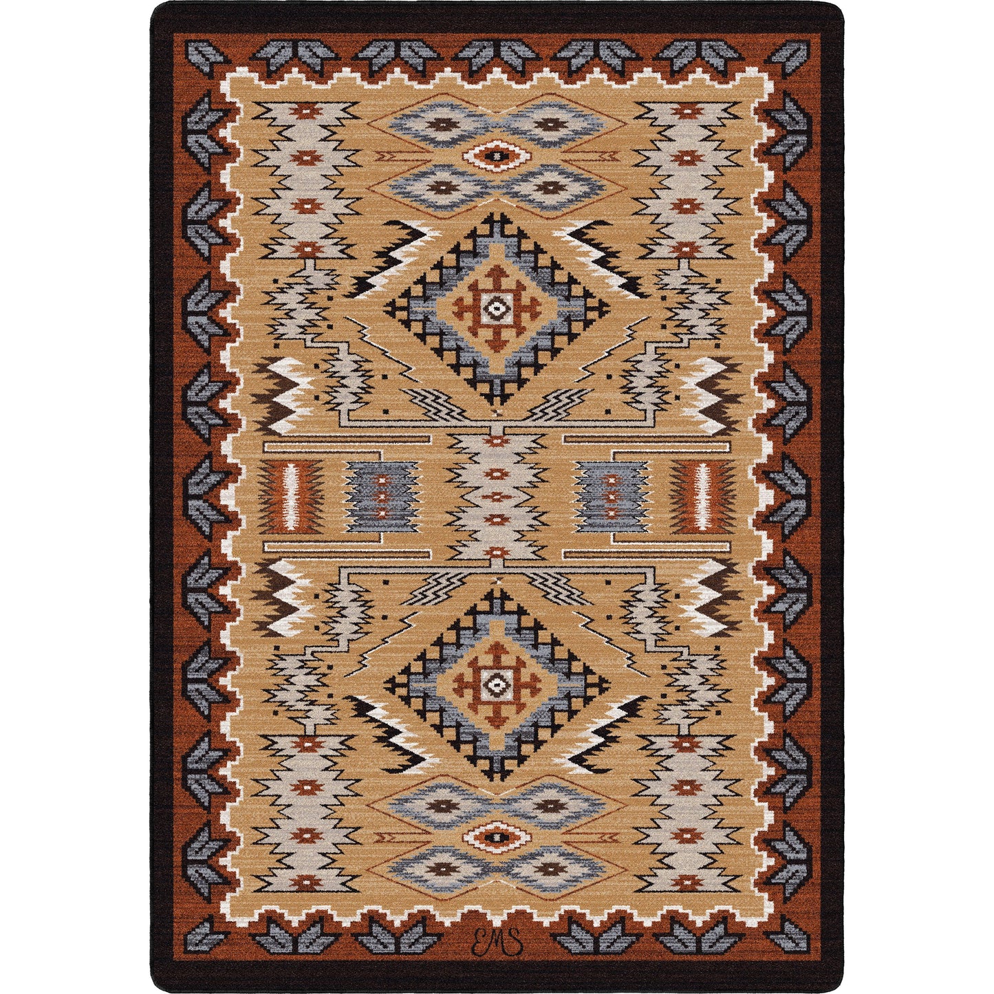 American Dakota Southwestern Mountain Modern rug