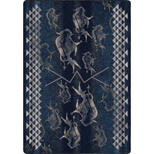 American Dakota Southwestern Mountain Modern rug